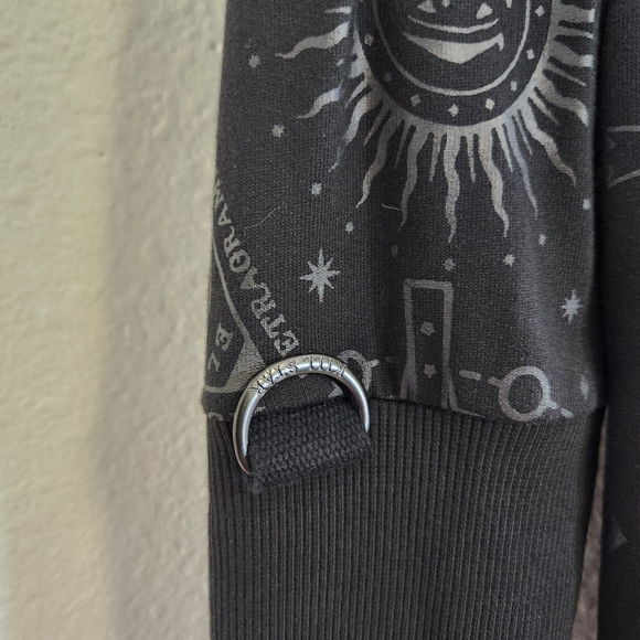 Killstar Dress Womens Small Goth Emo Punk Mini Ribbed Occult Graphic Print - Picture 3 of 16